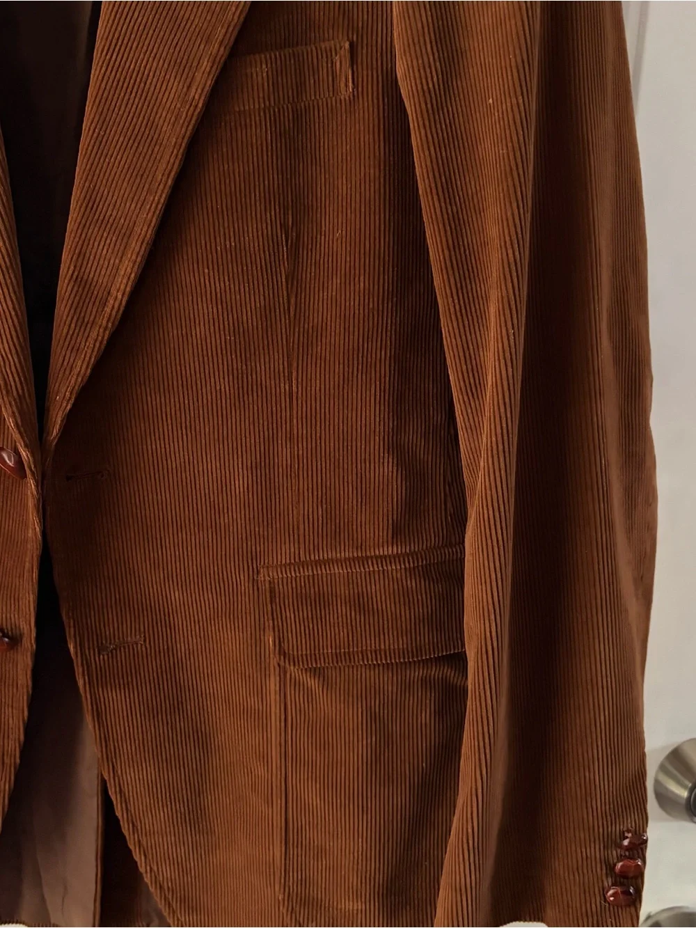 Corduroy Sport Coat in Rust Brown - Classic Men's Blazer